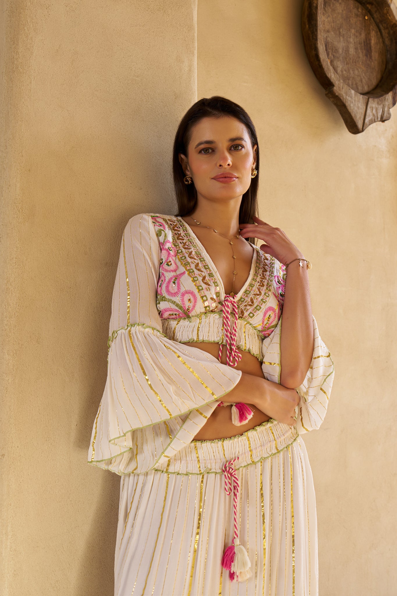 SAV#100 LONG SKIRT TOP SET PACK OF 6