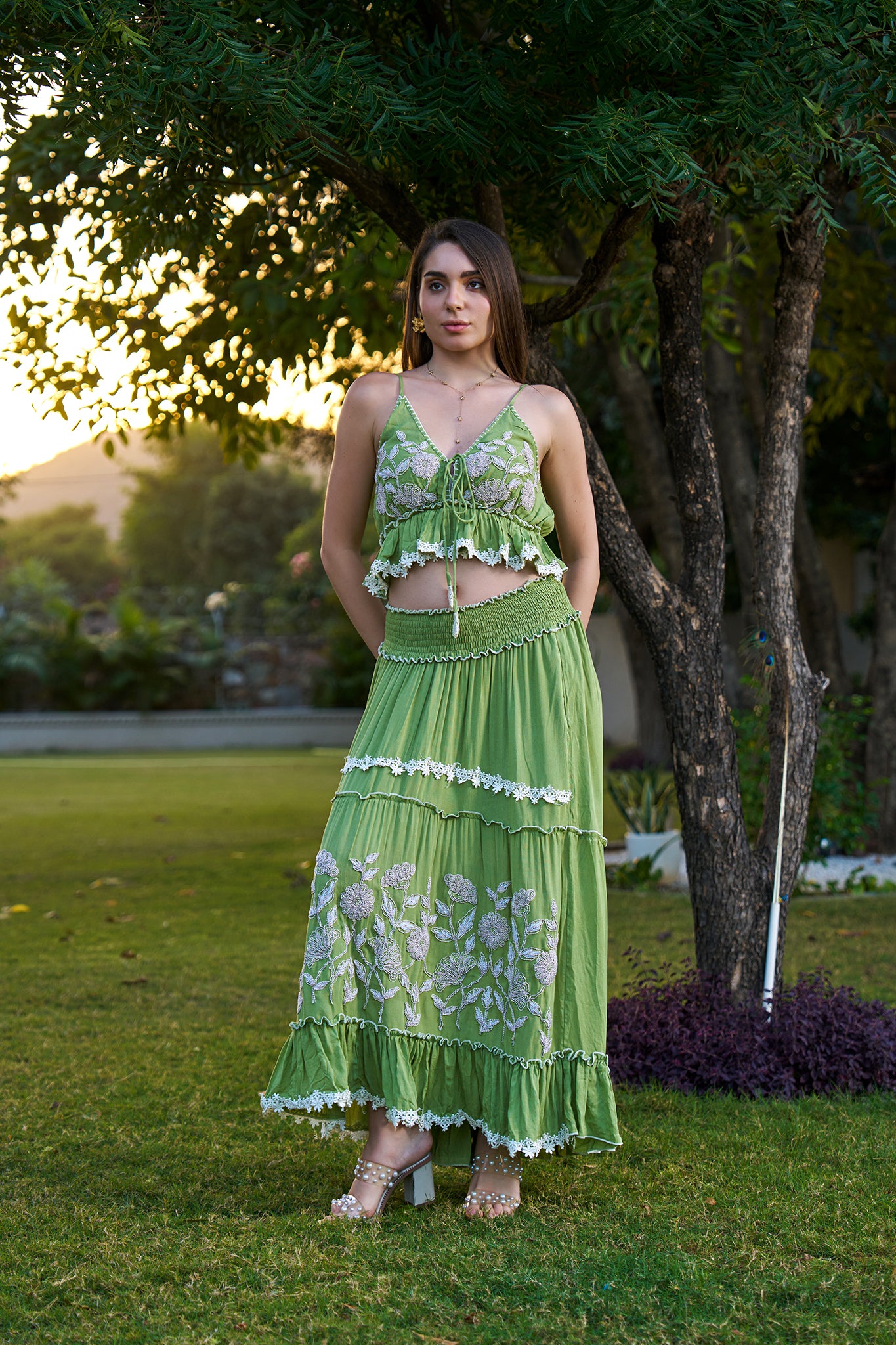 SAV#103 LONG SKIRT TOP SET PACK OF 6