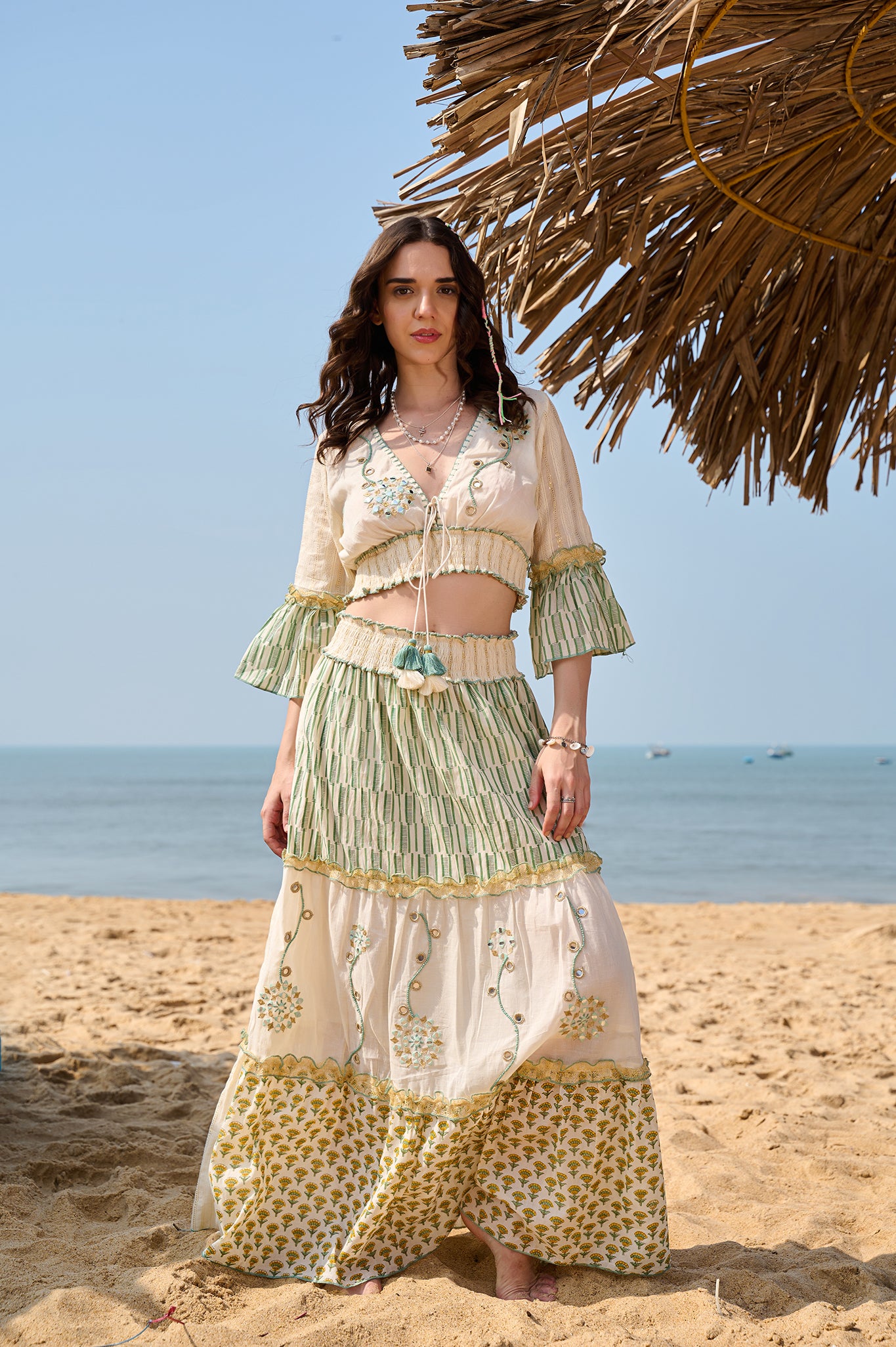 SAV#99 LONG SKIRT TOP SET (PACK OF 6)