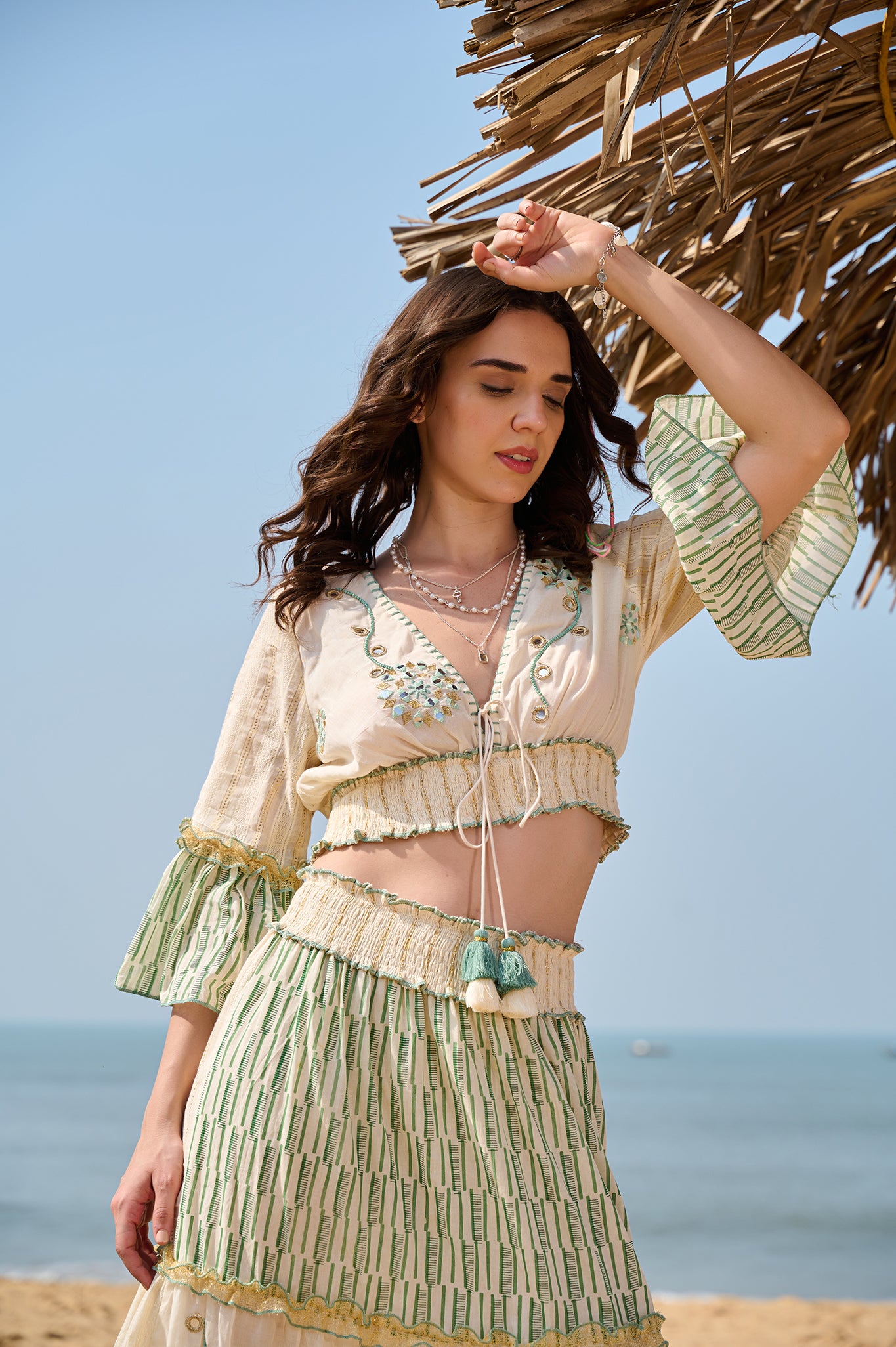 SAV#99 LONG SKIRT TOP SET (PACK OF 6)