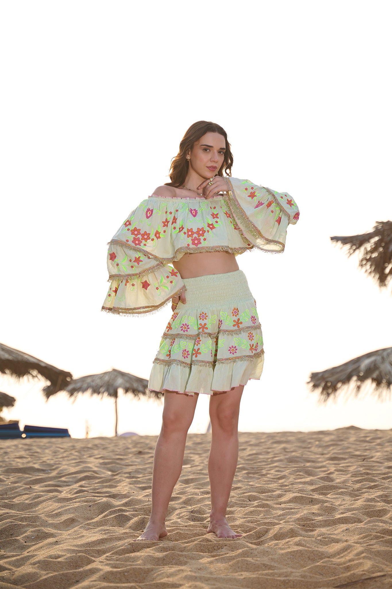 SAV#102 CONJUNTO DE FALDA Y TOP PAQUETE DE 6